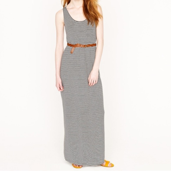 🎉HP🎉 J.Crew Sasha Maxi Dress in Skinny Stripe Sz XXS - Picture 1 of 8